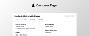 Customer Pages