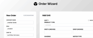 Order Wizard